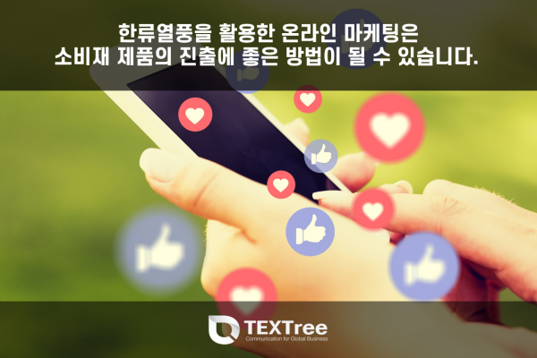 한류열풍을 활용한 온라인 마케팅이 효과적일 수 있습니다.